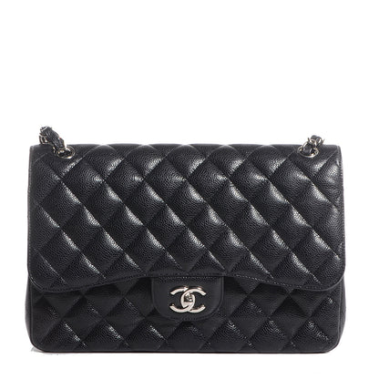 Chanel Caviar Quilted Jumbo Double Flap Black 1 of 7