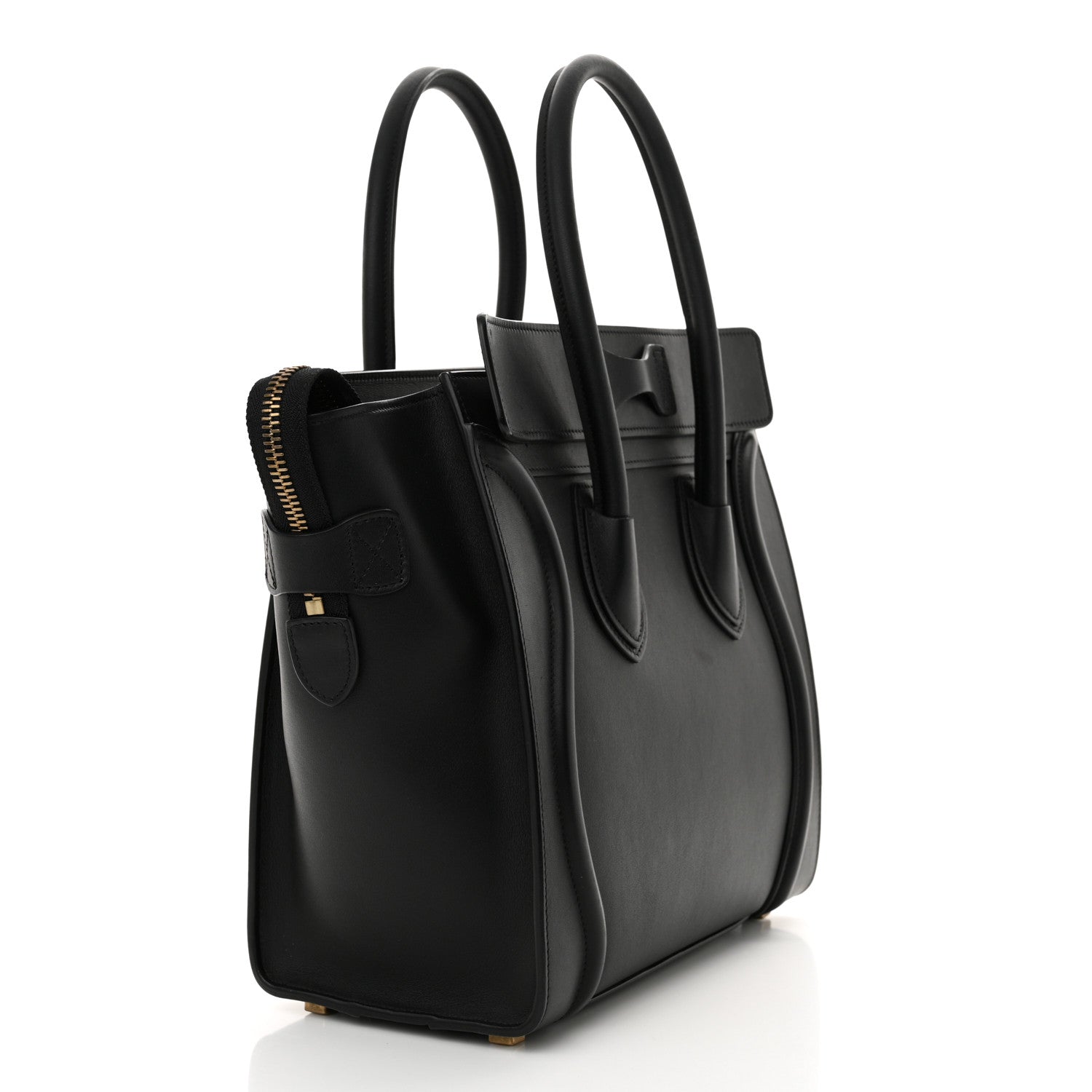 Celine Smooth Calfskin Micro Luggage Black 3 of 10