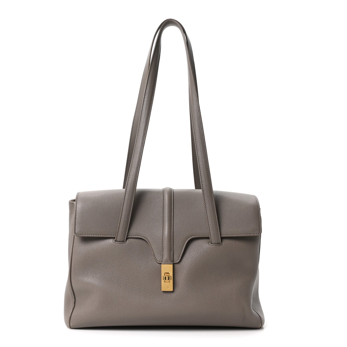 Supple Grained Calfskin Medium Soft 16 Bag Pebble