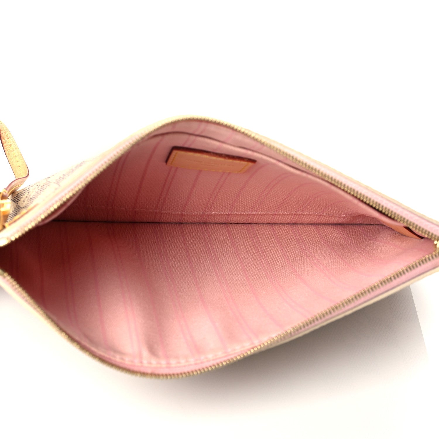 Louis Vuitton Damier Azur Neverfull MM GM Pochette Rose Ballerine 5 of 10