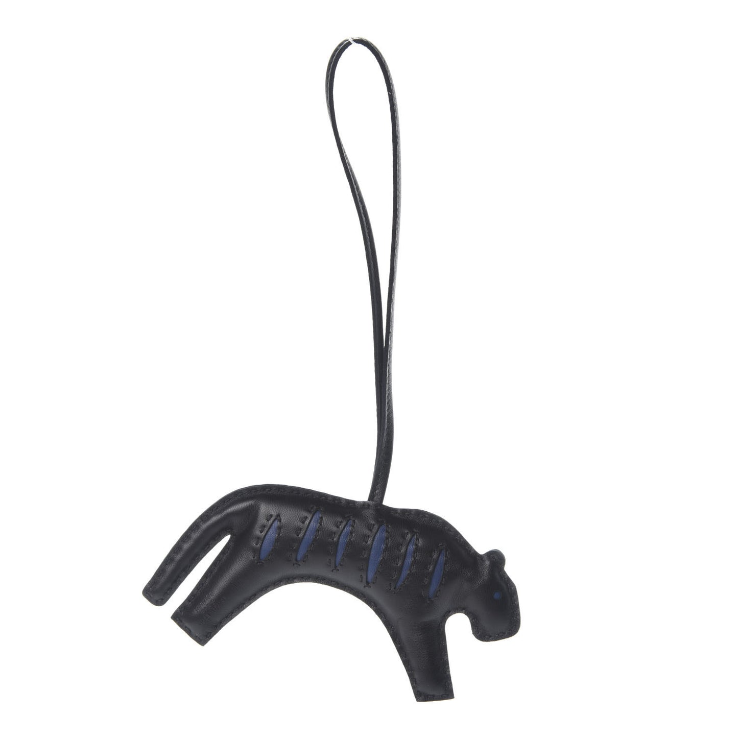 Milo Lambskin Rooroo Bag Charm Black Bleu de Malte