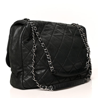Chanel Iridescent Calfskin Jumbo In the Mix Double Flap Black 3 of 10