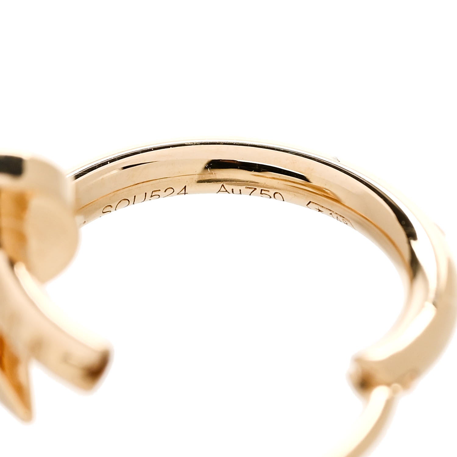 Cartier 18K Yellow Gold Juste Un Clou Single Hoop Earring 5 of 6