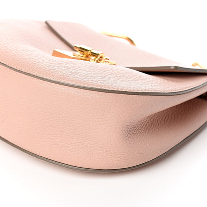 Chloe Grained Lambskin Drew Shoulder Bag Cement Pink 8 of 10
