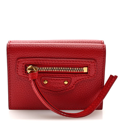 Balenciaga Chevre Gold Hardware City Mini Wallet Red 1 of 7