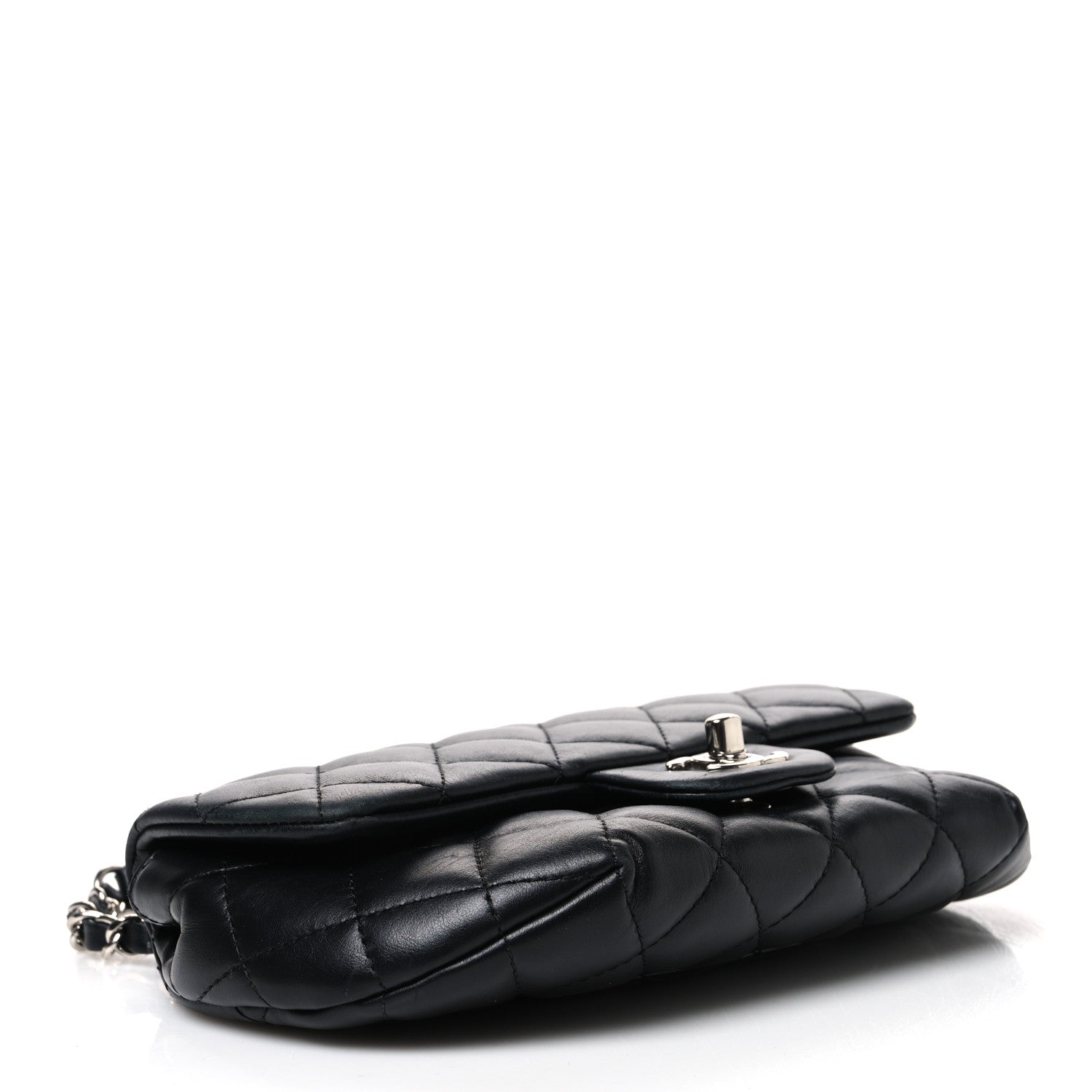 Chanel Calfskin Quilted CC Uniform Flap Belt Bag Black 3 of 10