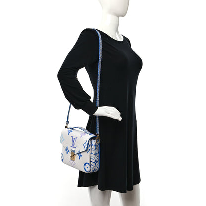 Louis Vuitton Monogram Giant By The Pool Pochette Metis MM Blue 2 of 10