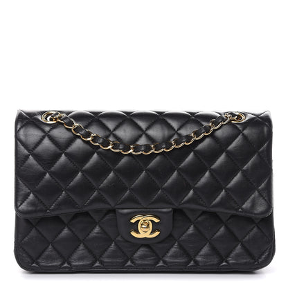 Chanel Lambskin Quilted Medium Double Flap Black 1 of 19