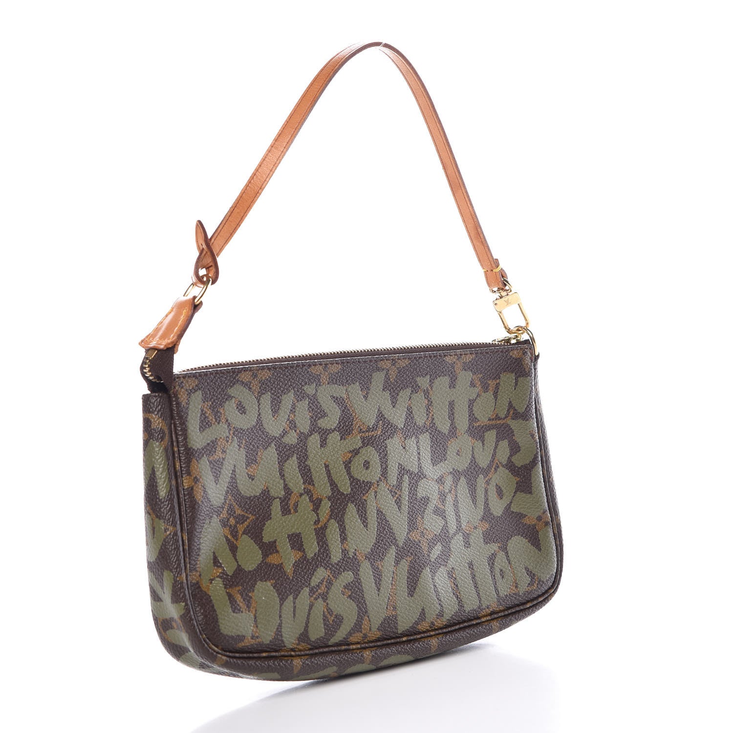 Louis Vuitton Monogram Graffiti Pochette Accessories Kaki 2 of 11