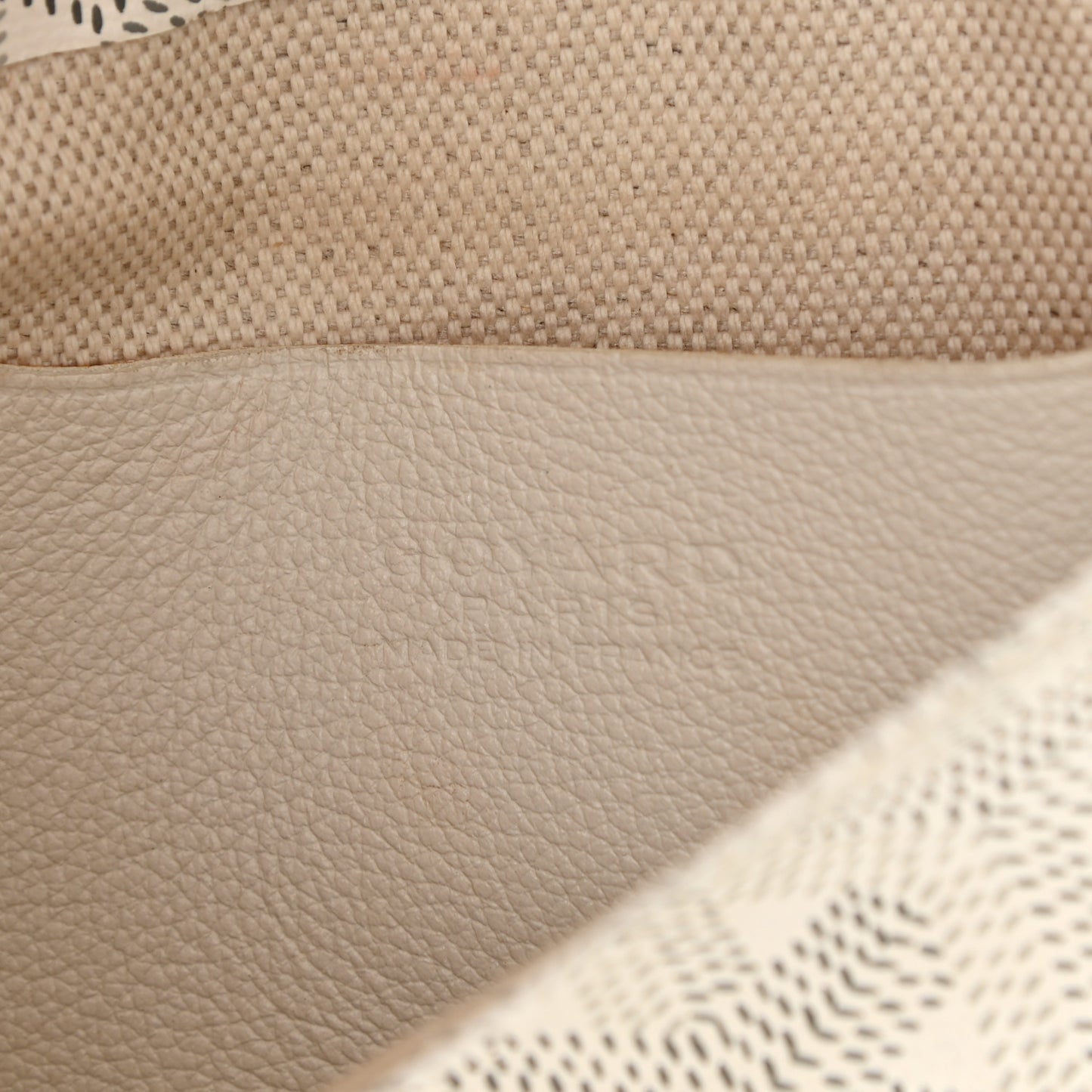 Goyardine Plumet Wallet Clutch White