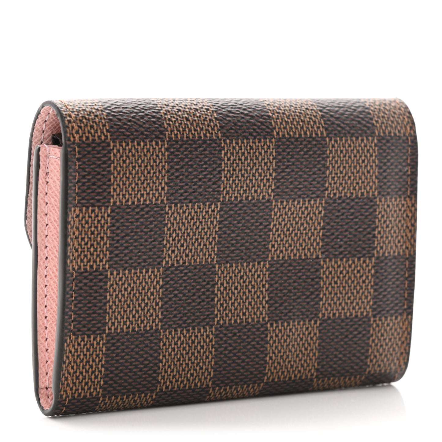 Damier Ebene Rosalie Coin Purse Rose Ballerine