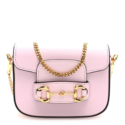 Gucci Calfskin Horsebit 1955 Super Mini Crossbody Bag Light Pink 1 of 11