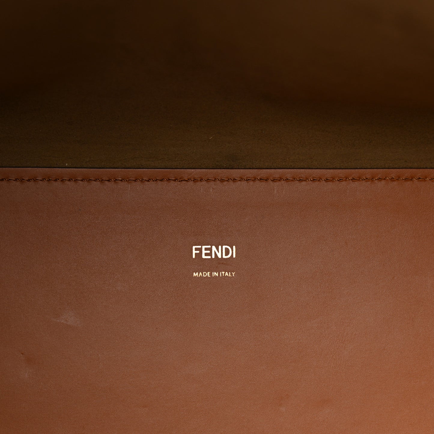 Vitello King Plexiglass Medium Fendi Sunshine Shopper Tote Cuoio