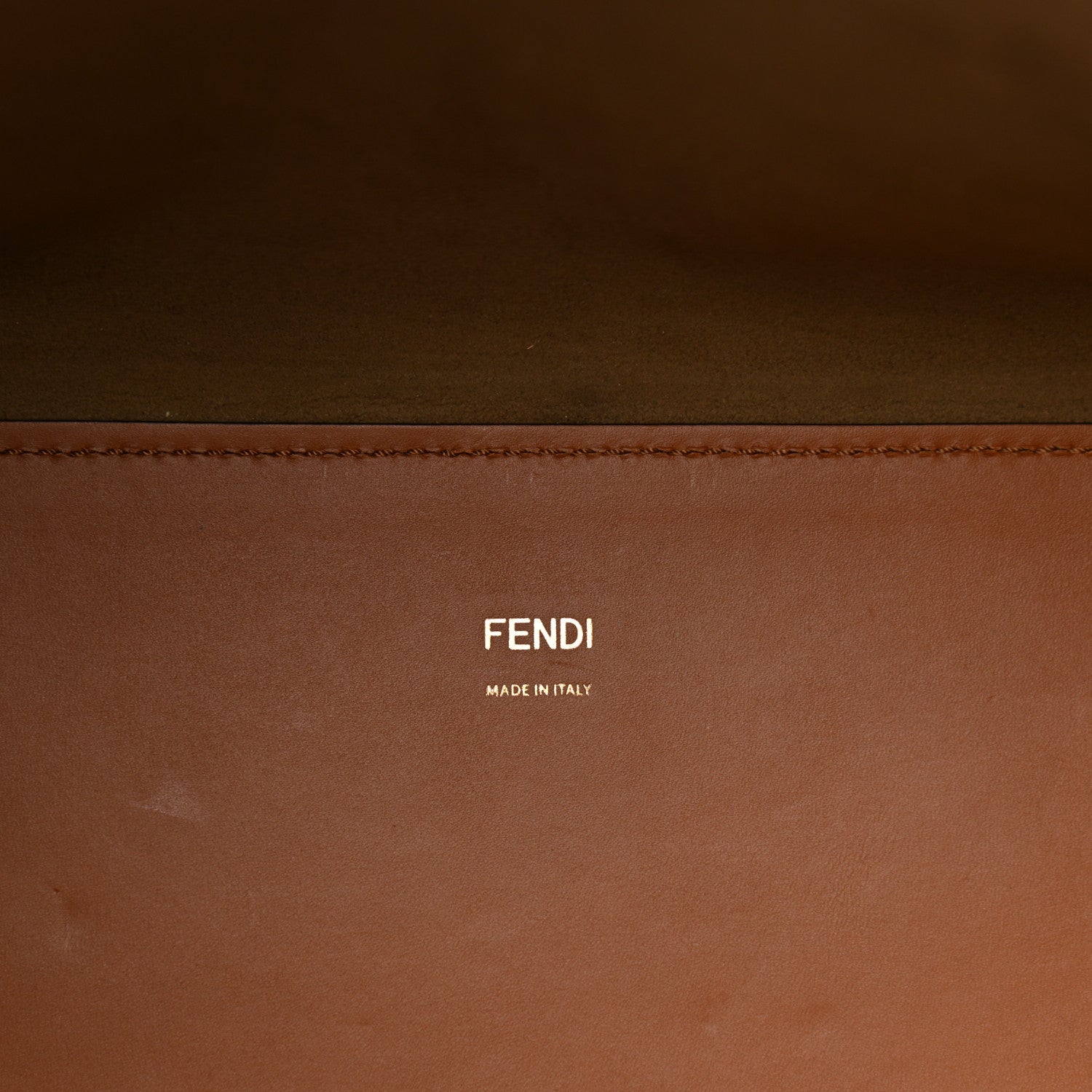Fendi Vitello King Plexiglass Medium Fendi Sunshine Shopper Tote Cuoio 7 of 10