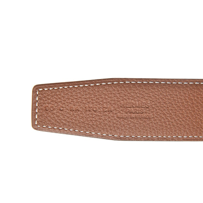 Hermes Box Togo 32mm H Belt 90 Black Gold 6 of 6