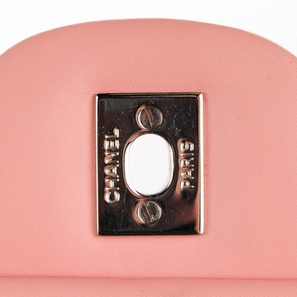 Chanel Patent Quilted Jumbo Double Flap Pink 6 of 8