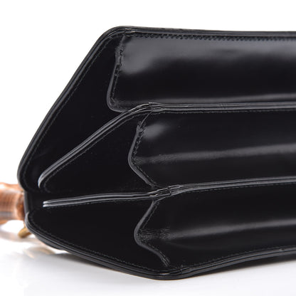 Gucci Calfskin Bamboo Mini Thiara Top Handle Bag Black 5 of 9