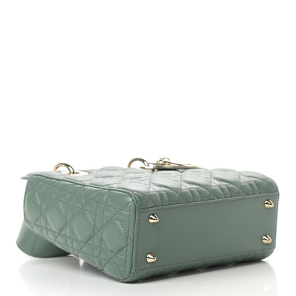 Christian Dior Lambskin Cannage Small My ABCDior Lady Dior Army Green 4 of 12