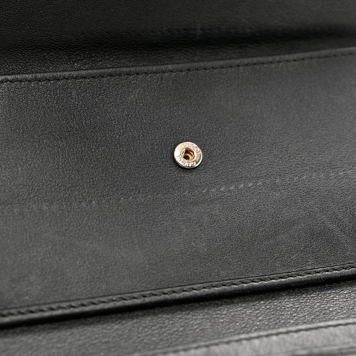 Guccissima Ladies Web Long Wallet Black