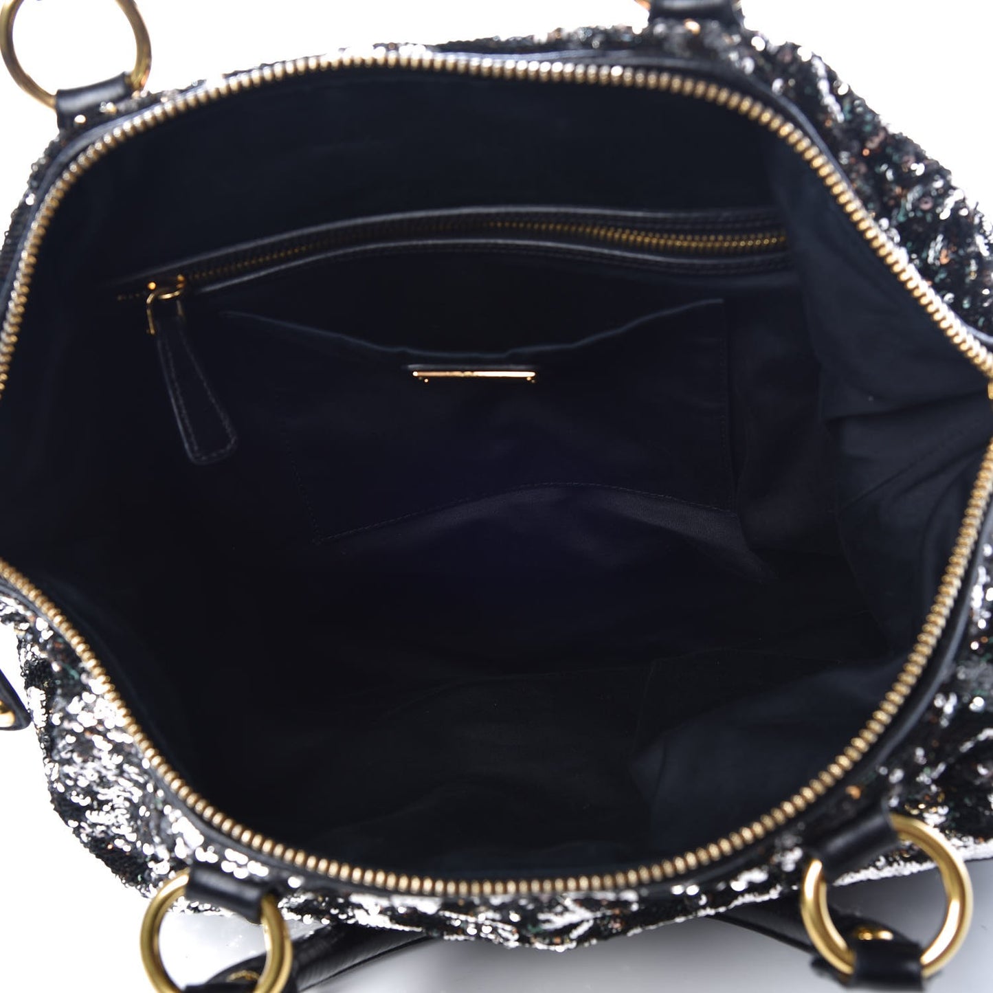 Paillettes Sequin Shopping Tote Argento