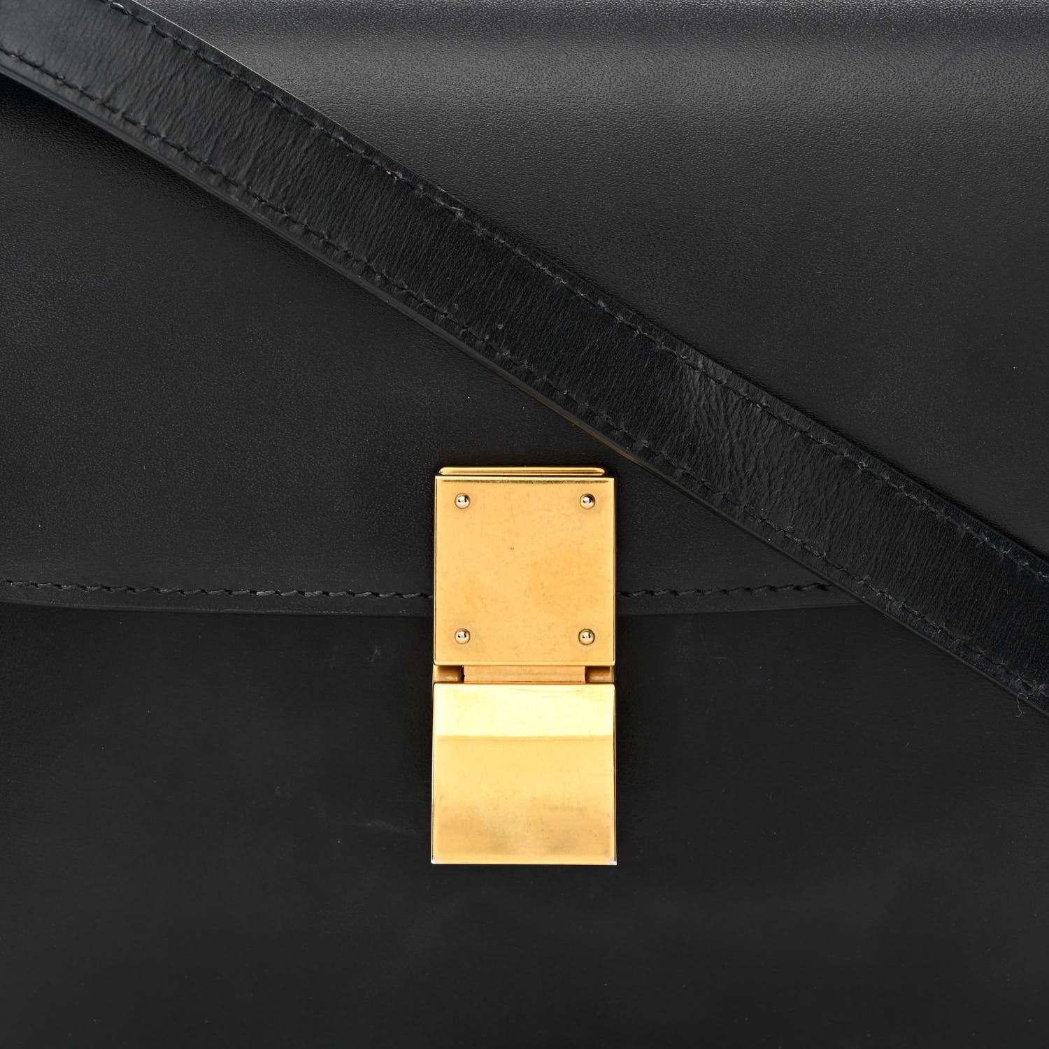 Celine Box Calfskin Teen Classic Box Flap Bag Black 10 of 13