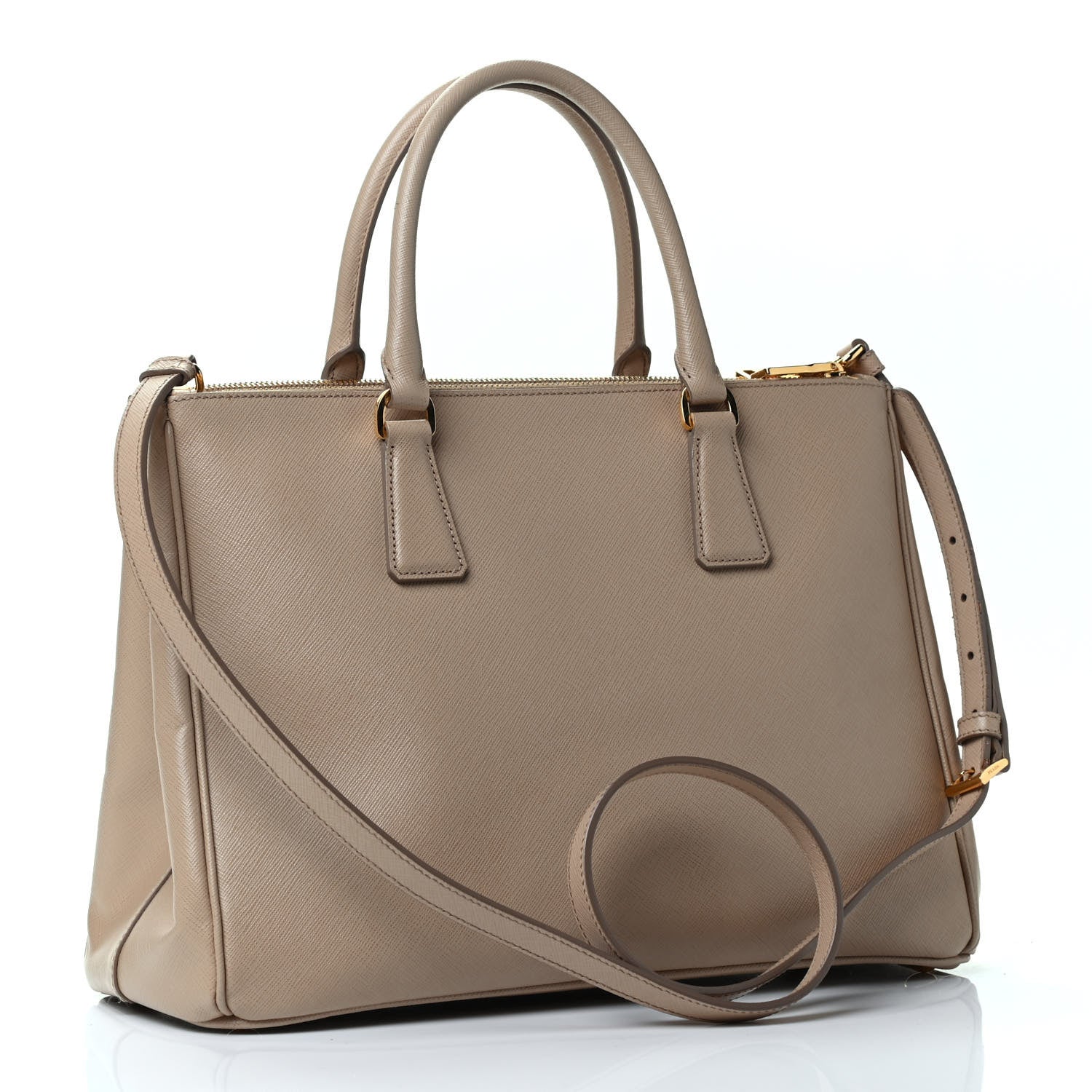Prada Saffiano Medium Galleria Double Zip Tote Sabbia 2 of 4