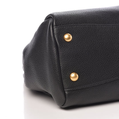 Prada Vitello Phenix Shopping Bag Black 9 of 10