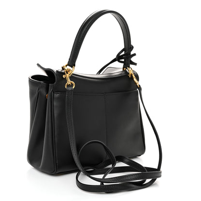 Balenciaga Natural Smooth Calfskin Mini Rodeo Top Handle Handbag Black 3 of 9