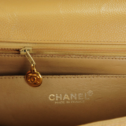 Chanel Caviar Quilted Jumbo Single Flap Beige 11 of 11