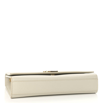 Saint Laurent Grain De Poudre Medium Classic Monogram Kate Satchel Crema Soft 4 of 9