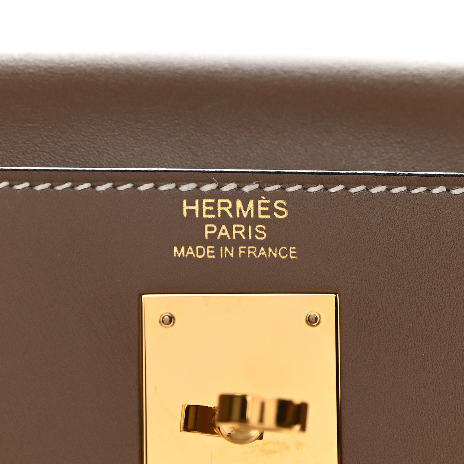 Hermes Tadelakt Sellier Kelly 32 Etoupe 6 of 10