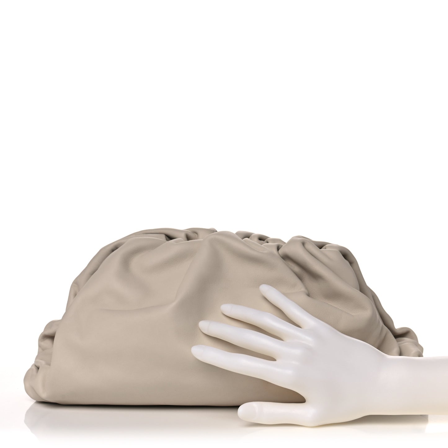 Smooth Butter Calf The Pouch Oversized Clutch Mist