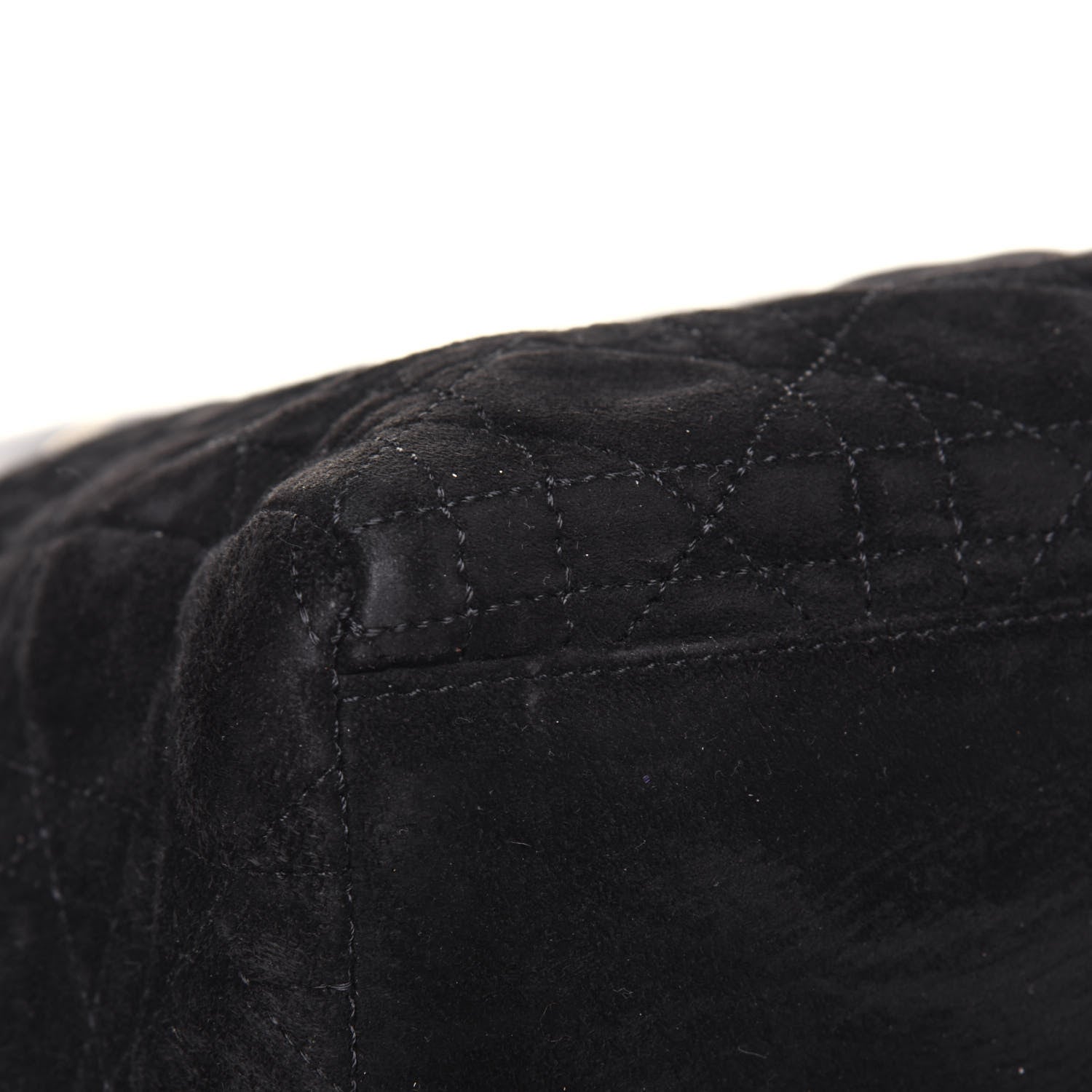 Christian Dior Suede Cannage Medium Lady Dior Black 10 of 17
