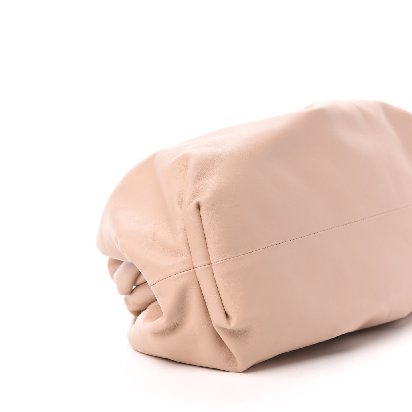 Smooth Butter Calf The Pouch Oversized Clutch Nude