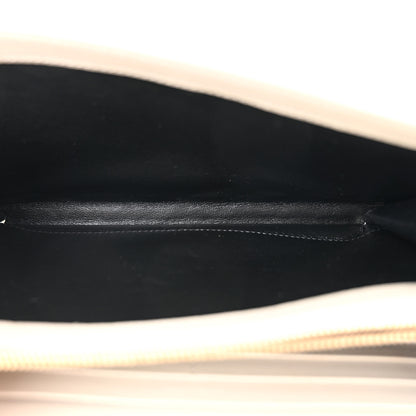 Saint Laurent Grain De Poudre Mixed Matelasse Triquilt Monogram Chain Wallet Crema Soft 5 of 11