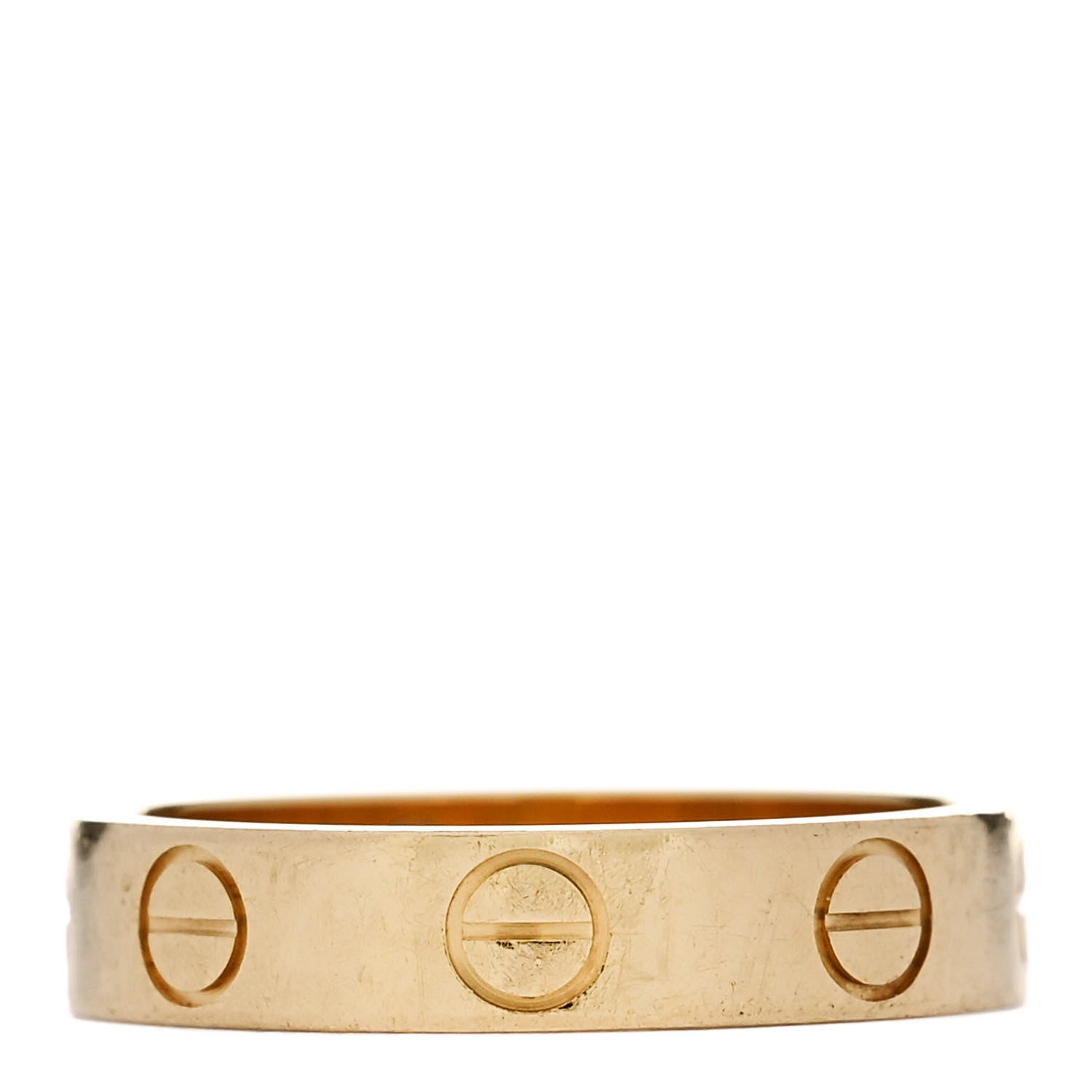 Cartier 18K Yellow Gold 3.5mm LOVE Wedding Band Ring 47 4 1 of 5