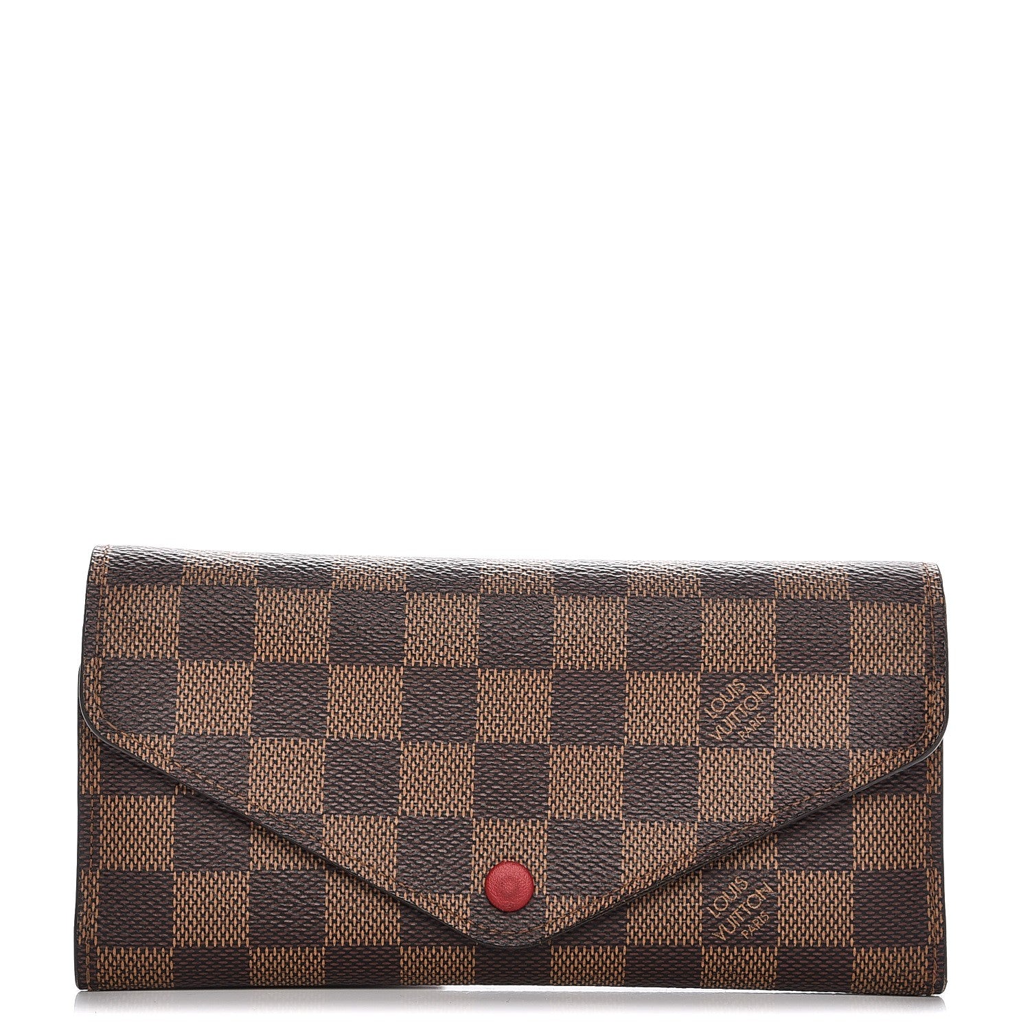 Louis Vuitton Damier Ebene Josephine Wallet Red 1 of 11