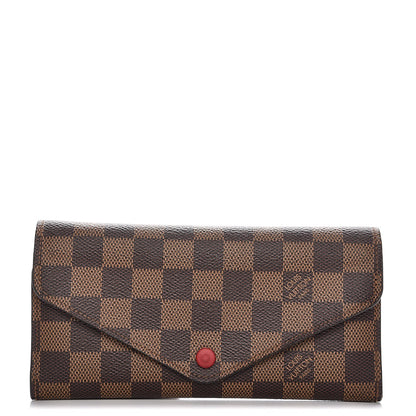 Louis Vuitton Damier Ebene Josephine Wallet Red 1 of 11