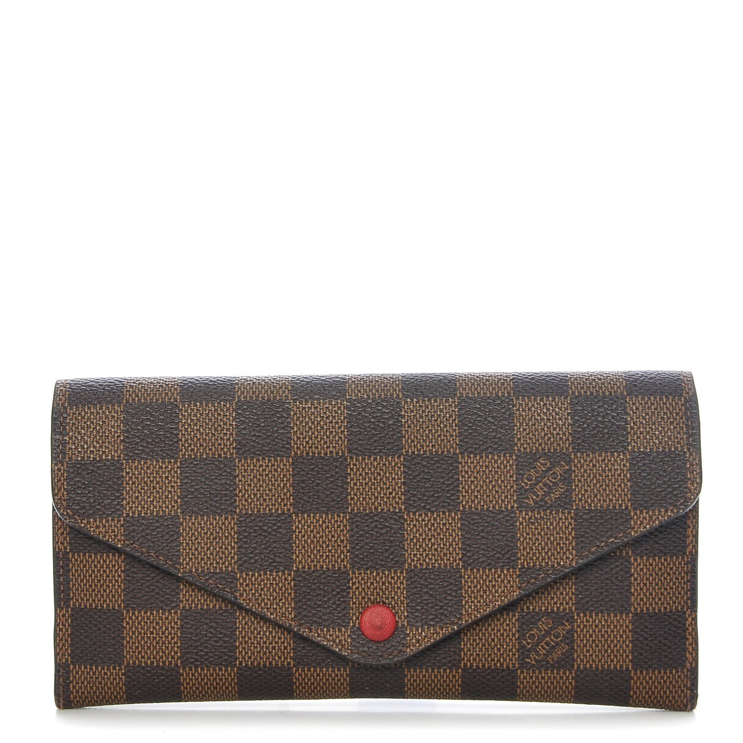 Louis Vuitton Damier Ebene Josephine Wallet Red 1 of 11