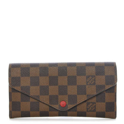Louis Vuitton Damier Ebene Josephine Wallet Red 1 of 11
