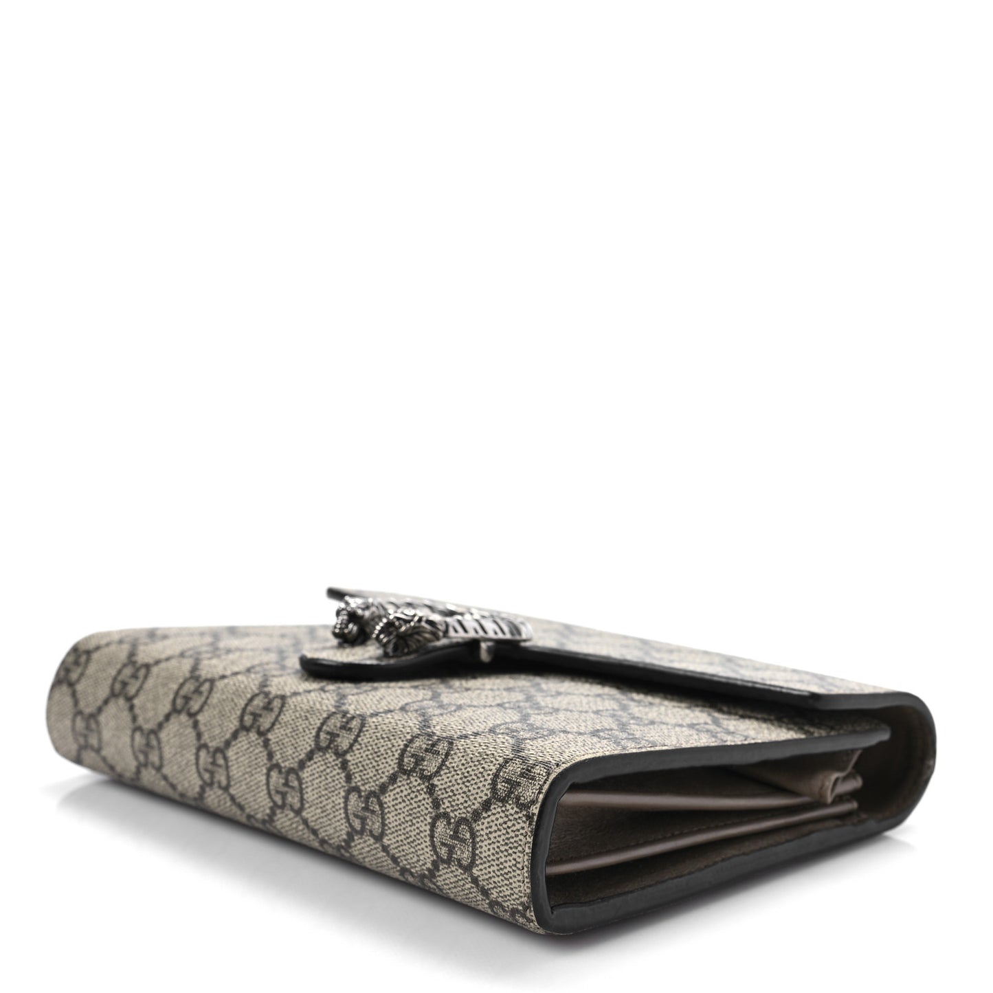 GG Supreme Monogram Mini Dionysus Chain Wallet Beige Taupe
