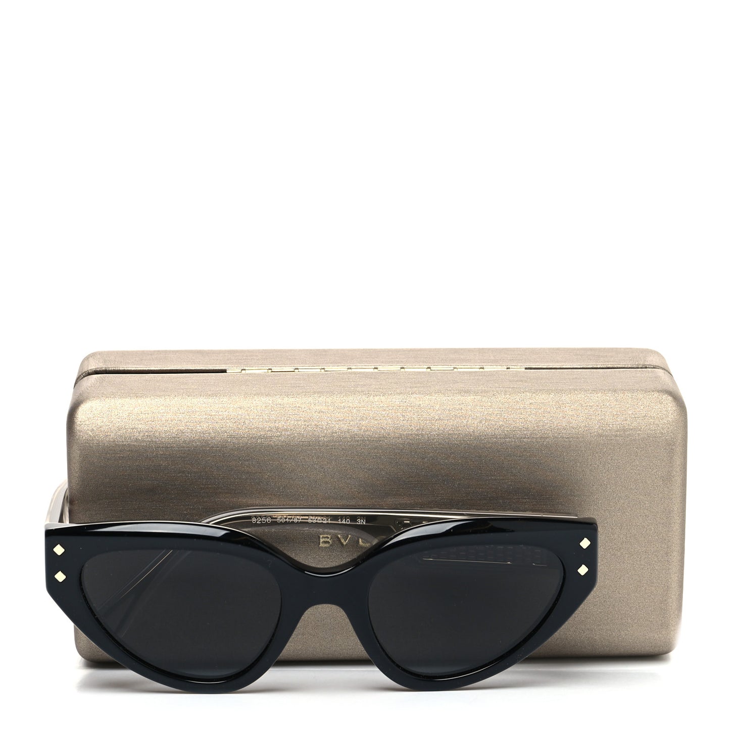 Serpenti Vipermesh Cat Eye Sunglasses Black