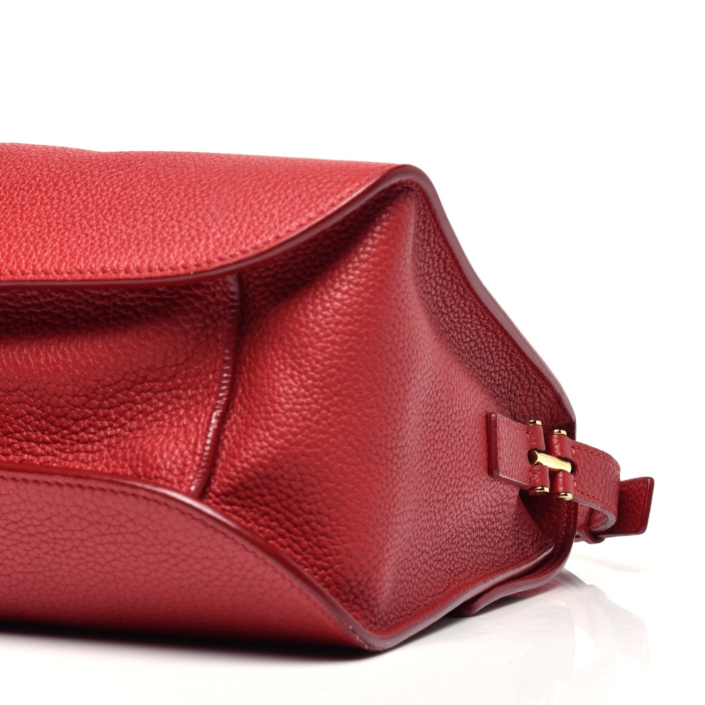 Calfskin Large T Clasp Tara Crossbody Bag Red
