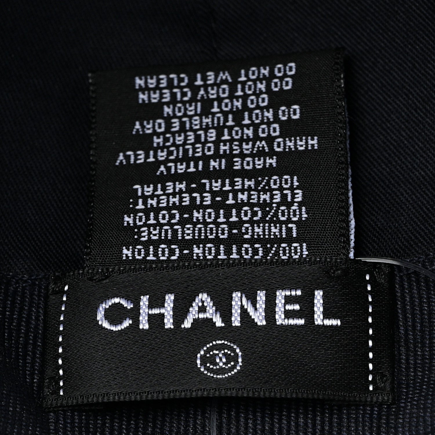 Chanel Denim Mood Cap Hat Blue 8 of 9