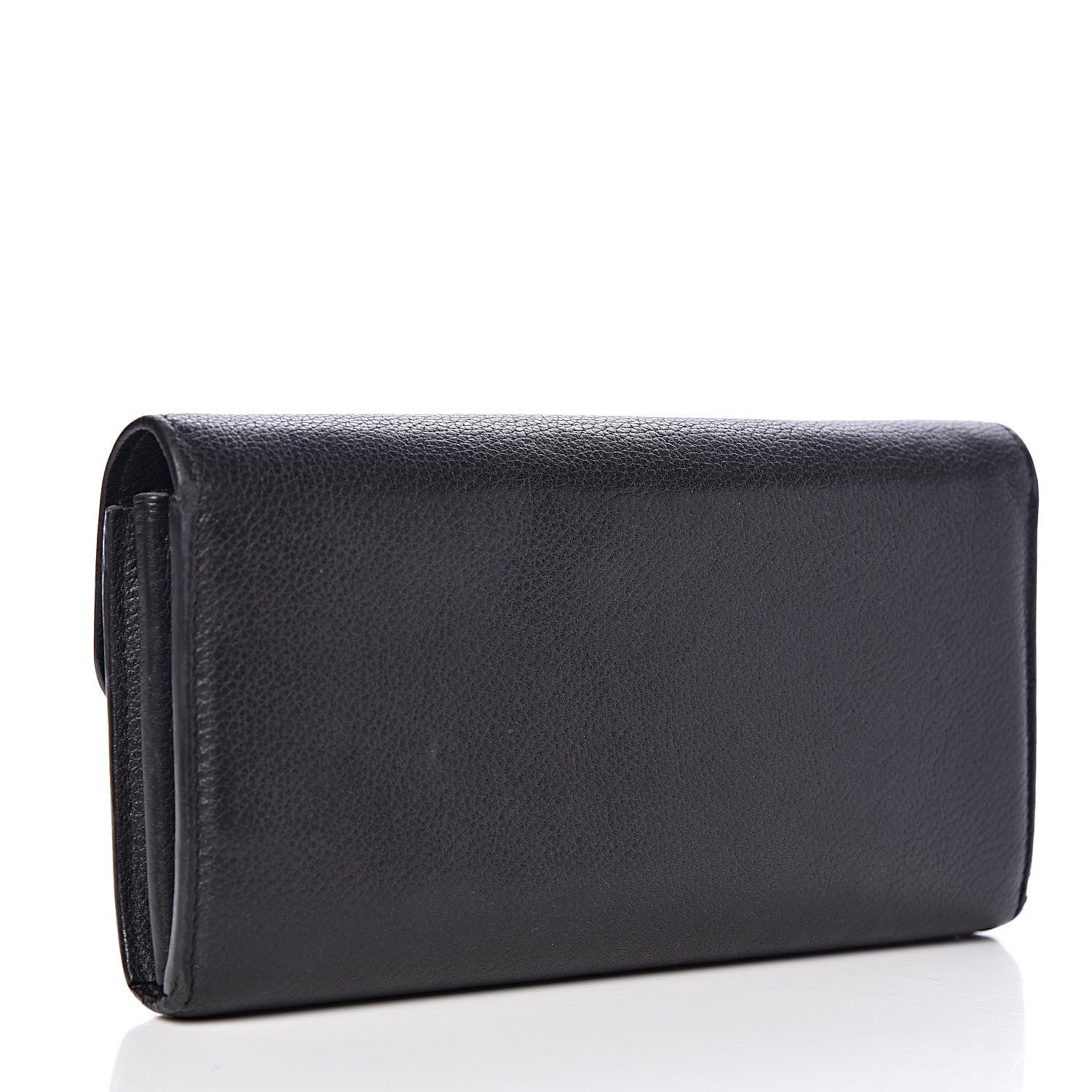 Louis Vuitton Calfskin Lockme Wallet Black 3 of 10