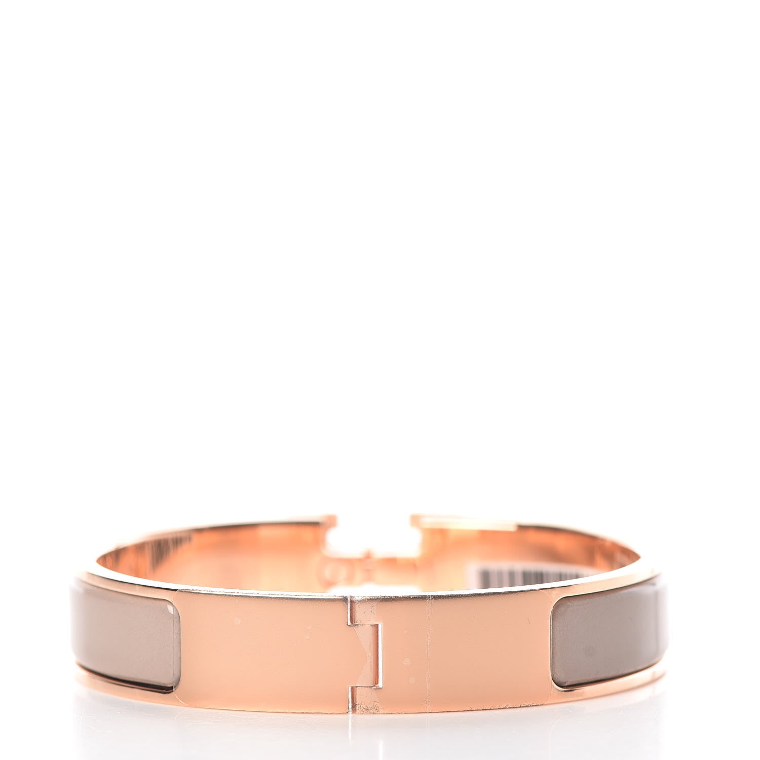 Hermes Enamel Clic Clac H Narrow Bracelet PM Marron Glace 3 of 5