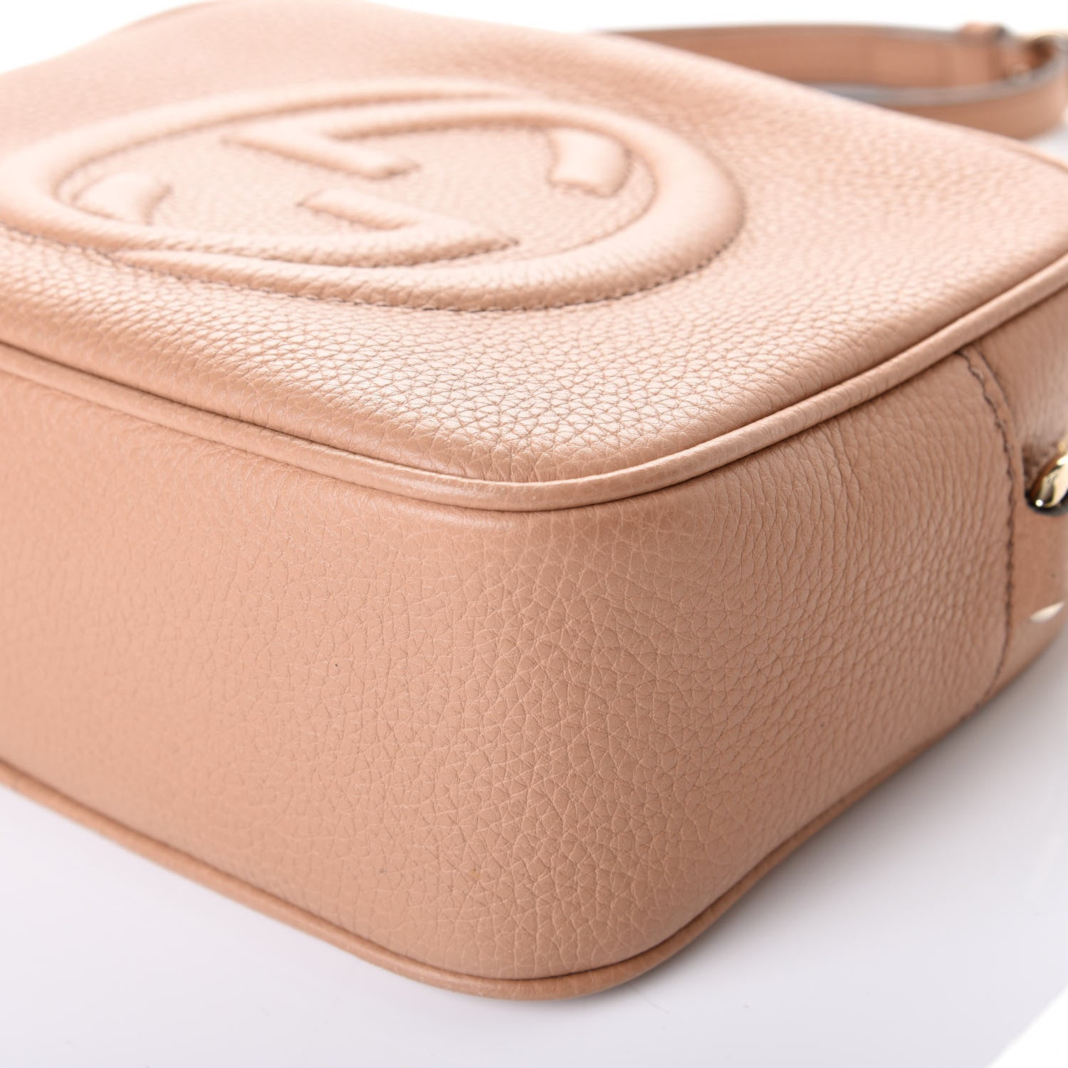 Gucci Pebbled Calfskin Small Soho Disco Bag Camelia 6 of 10