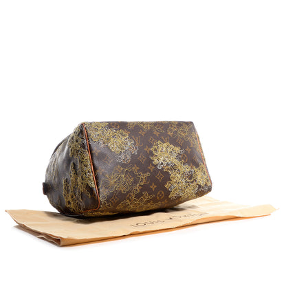 Louis Vuitton Monogram Dentelle Speedy 30 Gold 4 of 7
