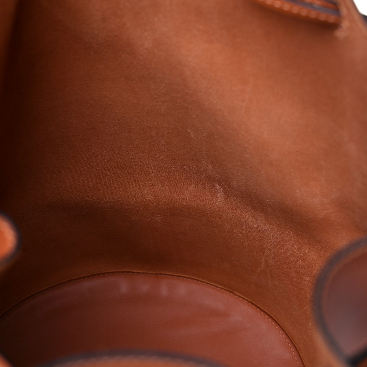 Calfskin Balloon Bucket Bag Tan