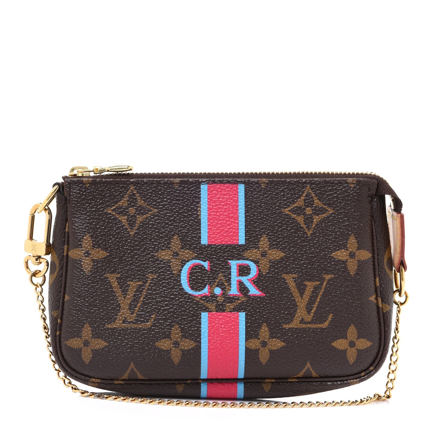 Monogram My LV Heritage Mini Pochette Accessories Blue Claire Rouge